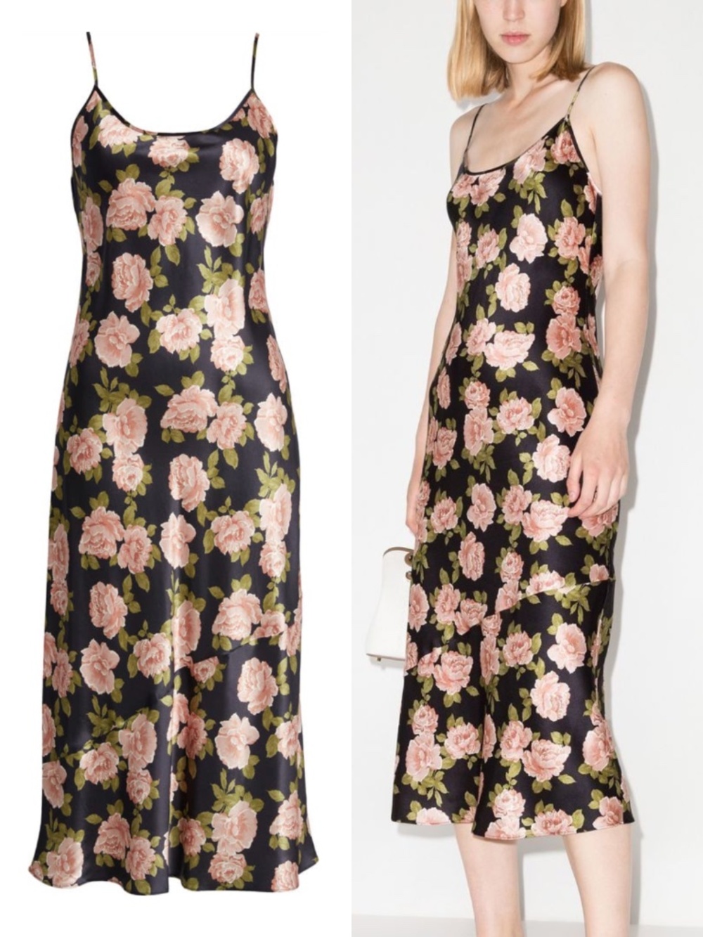 NEW Reformation Alisal Silk Dress Rosalia Small